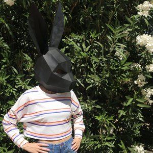 Drop Shoulder Stripe Crop Top